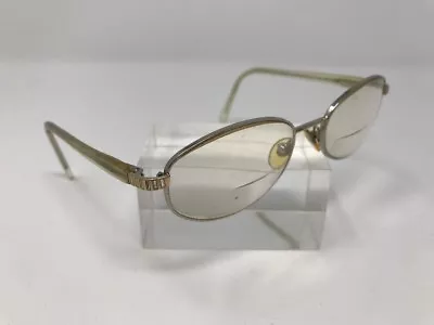 Genny Eyeglasses Vintage Oval Clear/Silver 53-18-135 Flex Hinge 9084 • $15