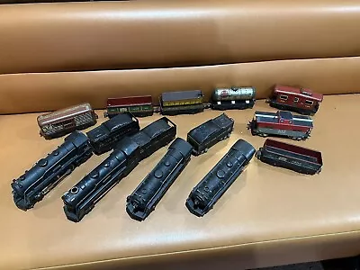 MARX 999 Steam Locomotive Engines + Tin Rolling Stock Train Collection Untested • $99.95