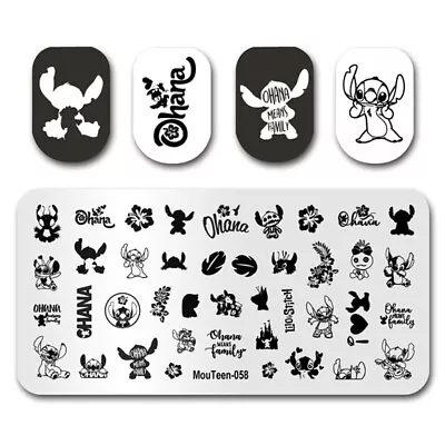 Mikey Mouse Barbiee Nail Art Stamping Plates Disneyy Princess Nail Design • $8.49