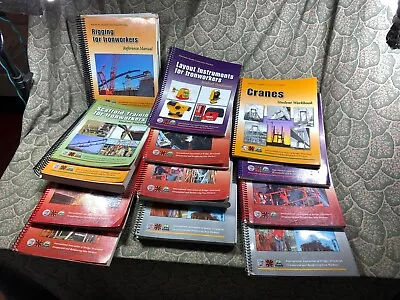 Lot Of 13 Cranes Ironworker Quality Construction Practices Manuals And Workbooks • $75