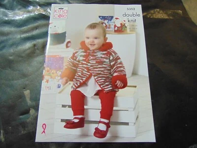£3.75 • Buy King Cole Double Knitting Pattern 5352 Reversible Duffle Coat  41 - 56 Cm