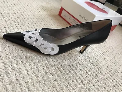 Magrit Navy With White Detail Court Shoe 36 (uk 3) *Brand New* • £50