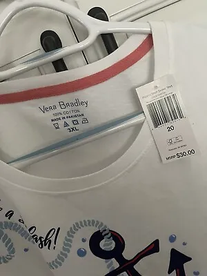 $23.99 • Buy NWT Vera Bradley In Really Regatta Shirt 3XL