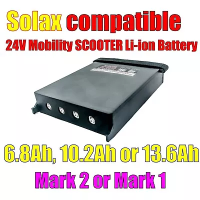 New Solax Compatible 24V Li-ion Battery.  6.8Ah 10Ah 13.6Ah Mobie Smarti Genie • £274.99