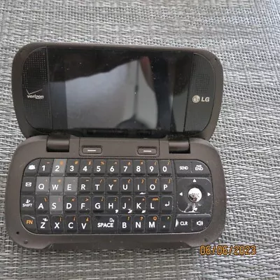 Verizon LG Octane (LG-VN530) QWERTY Flip Cell Phone Keyboard Wireless Black  • $12.99