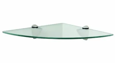 Acrylic Corner Saftey Shelf With Glossy Fixings Sizes 150 Mm To 400 Mm 3 Colors • £12