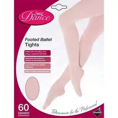 £4.85 • Buy Silky Girls Footed Tights Childrens- Ballet/Tap/Modern - Black/Pink/Tan/White