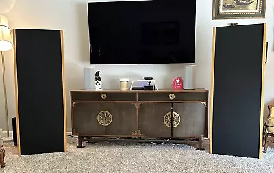 Vintage Midcentury Magnepan Magneplanar Speakers MG-1C Natural Oak Sides Rebuilt • $628