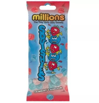 Millions Squishies Strawberry Bubblgum 150g • £3.50