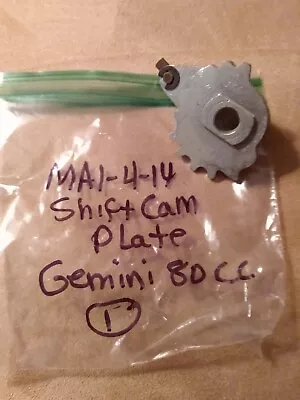  Gemini SST 80cc Trail Mini Bike Shift Cam Plate (mini Bike)  -Vintage-Rare  • $11.79