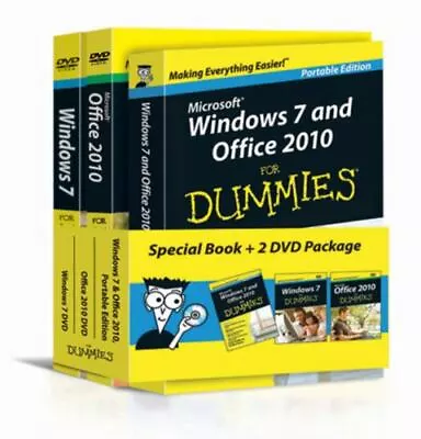 Windows 7 & Office 2010 For Dummies Book + DVD Bundle ISBN 9780470921715 NIP • $5.99