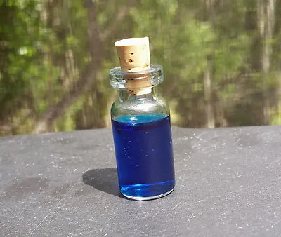 Tiny Clear Glass Bottles With Cork Stopper -  2ml Vials (10) Lot • $14.29