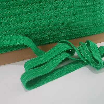 FULL CARD 31.5 Metres 18mm Wide  Vintage Webbing Braid Green • £10