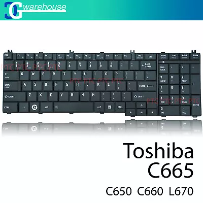 Keyboard For Toshiba Satellite +Pro C650 D C660 D C665 L650 D L670 D L750 D L770 • $31.21