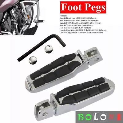 Tombstone Front Foot Pegs For Suzuki Boulevard M50 M90 M109R Volusia 800 2006-13 • $32.19