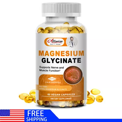 Magnesium Glycinate High AbsorptionImproved SleepStress & Anxiety Relief 400mg • $12.98