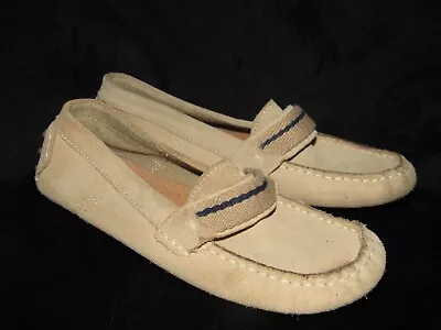 Zara Kids Tan Beige Suede Loafers Slip On Moccasins 33 Boys • $8.25