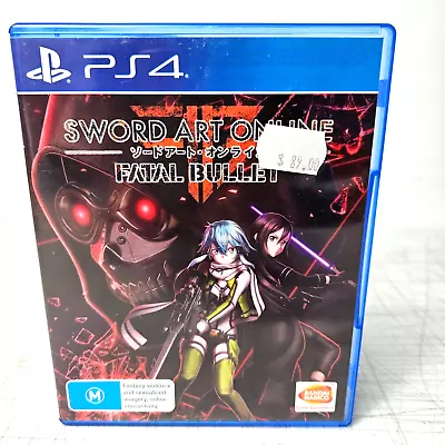 Sony PS4 Game Sword Art Online SAO Fatal Bullet Like New RPG • $19.99