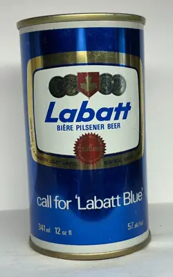 Labatt Blue 12 Oz. Straight Steel Beer Can (Canada) • $3