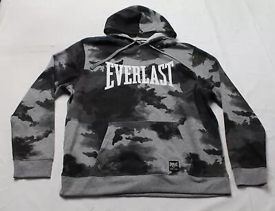 Everlast Men's Long Sleeve Drawstring Pocketed Camo Hoodie ZS6 Gray Size 3XL • $24.99