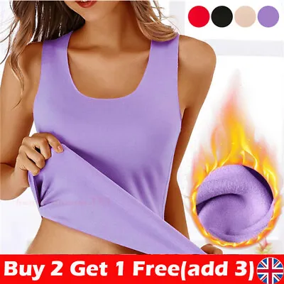 £6.69 • Buy New Ladies Black White Warm Camisole Vest Thermal Underwear Uk