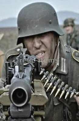 Ww2 Picture Photo German Soldier With Mg-42 Machine Gun 6551 • $5.90