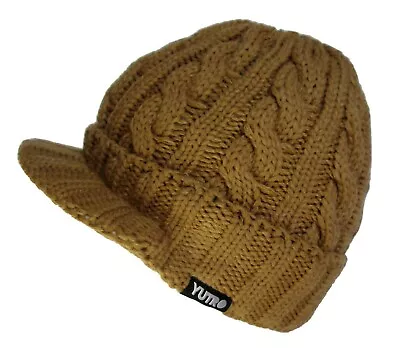 YUTRO Baseball Style Wool Knitted Winter Ski Hat With Visor  • $14.99