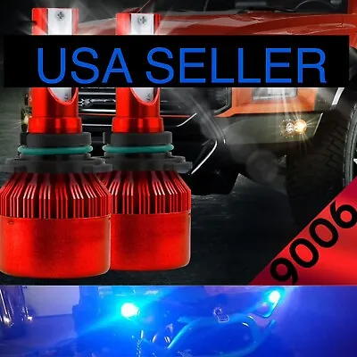 2 DEEP BLUE 9006 XS LED Headlight Bulbs Replacement Lasfit Fog Lights 10k 10000K • $24.97