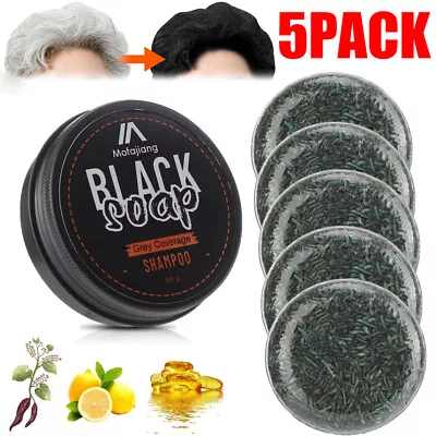 5PCS Spartan Gray Hair Reverse Bar Mane Gray Reverse Bar Hair Darkening Bar Soap • $22.28