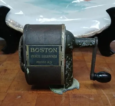 Vintage Boston Pencil Sharpener Model KS Made In U.S.A. • $0.99