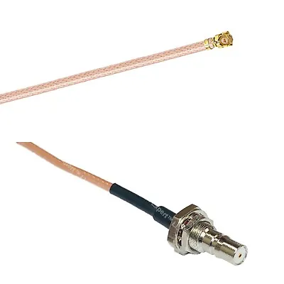 RG178 IPX U.FL To QMA Female Bulkhead Coax RF Cable USA-Ship • $12.99