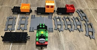 Lego Duplo Thomas & Friends Train Tracks X 8 Percy Engine & 4 Carriages • $50