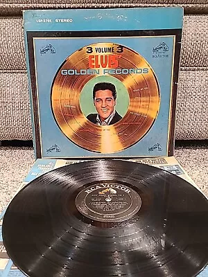 Elvis Presley - Elvis' Golden Records Vol 3 Lp LSP2765 Vinyl 1964 RCA Victor VG • $10.49