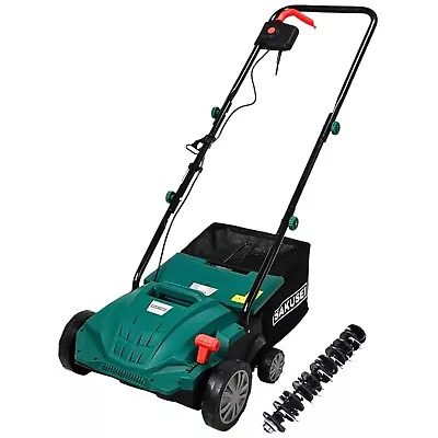 SAKUSEI Electric Garden Scarifier Aerator Lawn Rake 1500w Dethatch Rake 2 In 1 • £79.99