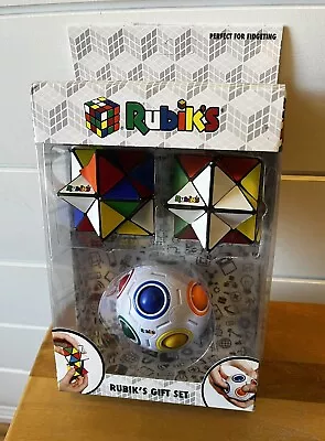 Rubik’s Gift Set 3 Puzzles Fidget Fun 2 Rubik’s Magic Star & Rainbow Ball Toyzon • $18