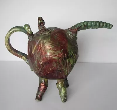 Whimsical Unusual Teapot Studio Pottery Rare • $140