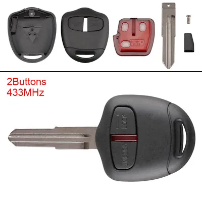 $17.85 • Buy 2 Buttons  Remote Key Fob With ID46 Chip Fit For MITSUBISHI Triton Pajero 08-12