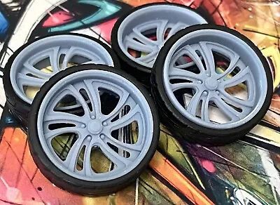 1/24 Resin:  26 Scale-Inch “ATL 404” Model Car Wheels/Tires1/25 3D Print • $17.99