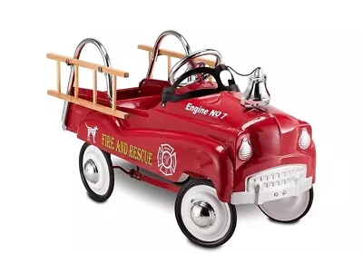 Vintage Fire Engine Metal Pedal Car W/ Ladders & Bell Pacific Cycle By INSTEP • $200