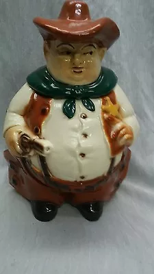 Rare Vintage 1950 Lane And Co California  Sheriff Cowboy Cookie Jar  • $499.99