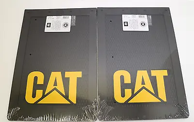 2x LARGE CATERPILLAR CAT MUD FLAP - BLACK WITH RAISED CAT LOGO - 4X4 - UTE - 4WD • $150