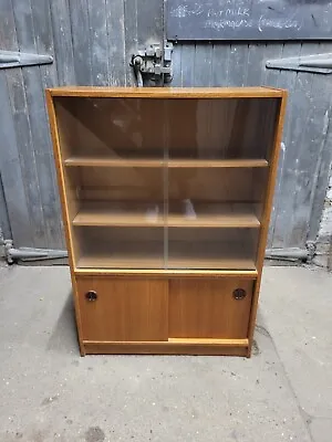 G Plan Style Retro Vintage Mid Century Teak Bookcase Cabinet • £249