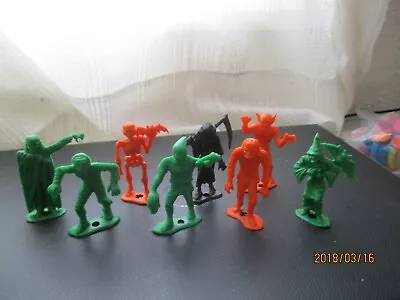 Eight Original1960's Fritos Lay Mpc Mini-monsters Vinyl Playset Figures-usa • $85