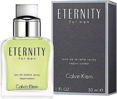 Calvin Klein Eternity Eau De Toilette Edt 30ml Spray - Men's For Him. New • £19.86