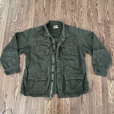 Marc Echo Men Jacket 2xl Olive Button Up Cut & Sew • $30