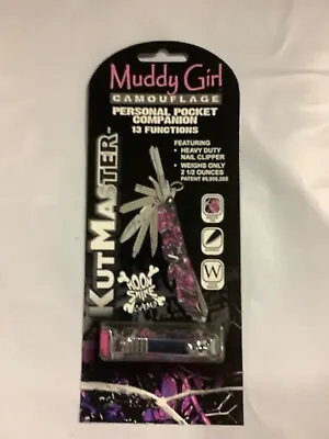 $6.99 • Buy Muddy Girl 13 Function Pocket Utility Knife Tool, Moonshine Camo Camouflage