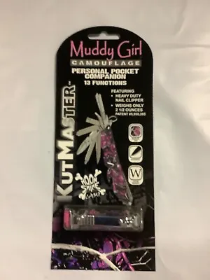 Muddy Girl 13 Function Pocket Utility Knife Tool Moonshine Camo Camouflage • $6.99