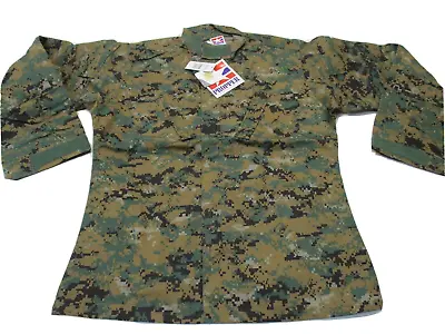 New Woodland Digital Marpat Shirt Combat Uniform Top Small/long Coat Cammies • $24.95