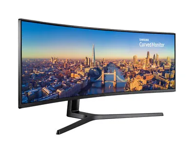 $1299 • Buy SAMSUNG LC49J890DKEXXY, 49  Curved Monitor 32:9 Super Ultra-Wide 3840x1080,144Hz
