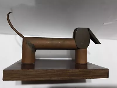 Outstanding Handmade Abstract Modernist Brutalist Metal Dachshund Figurine • $13.50